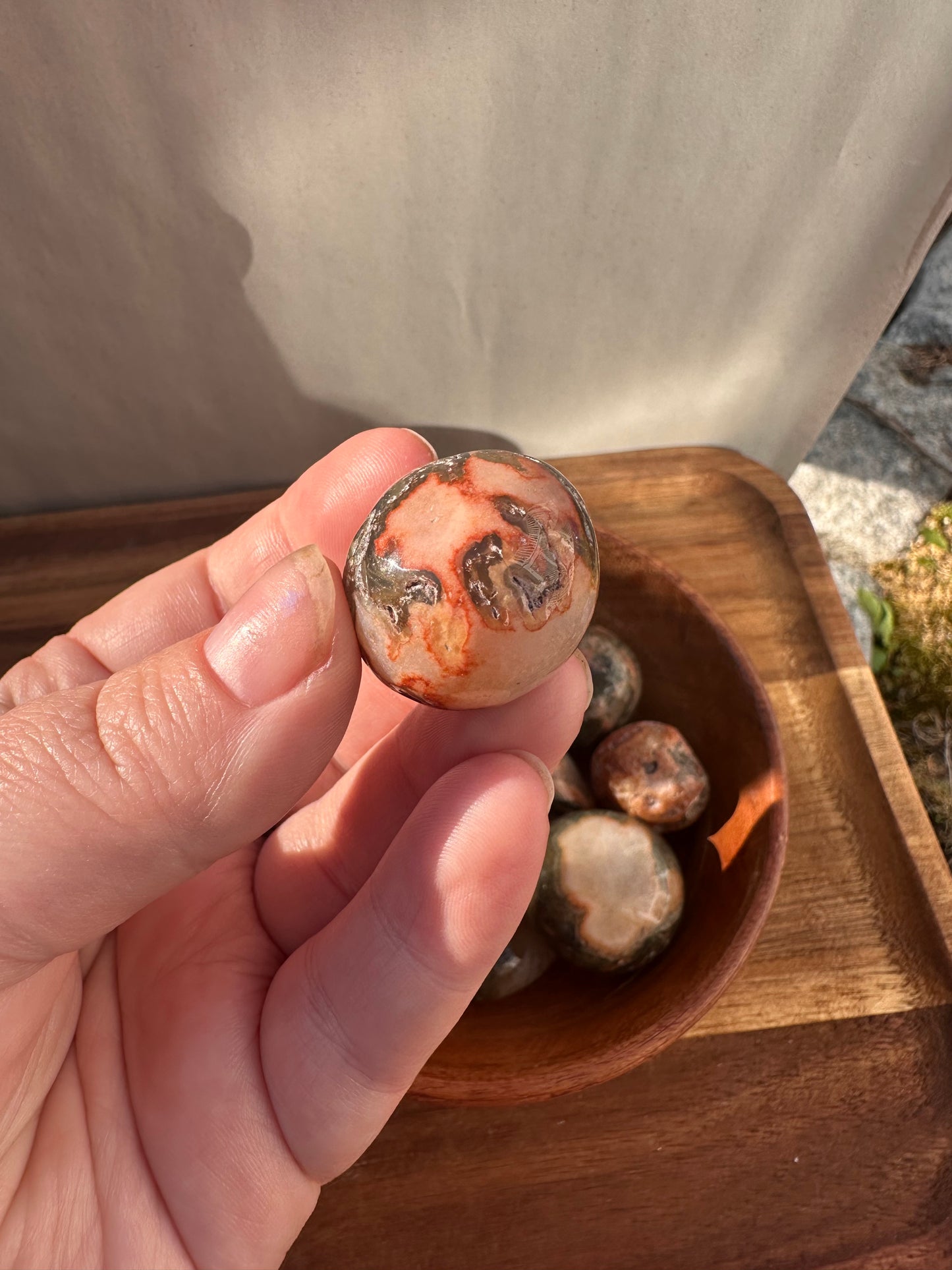 Red Moss Agate Tumble