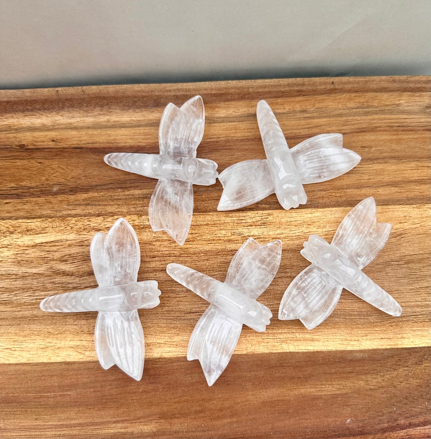 Clear Quartz Dragonfly