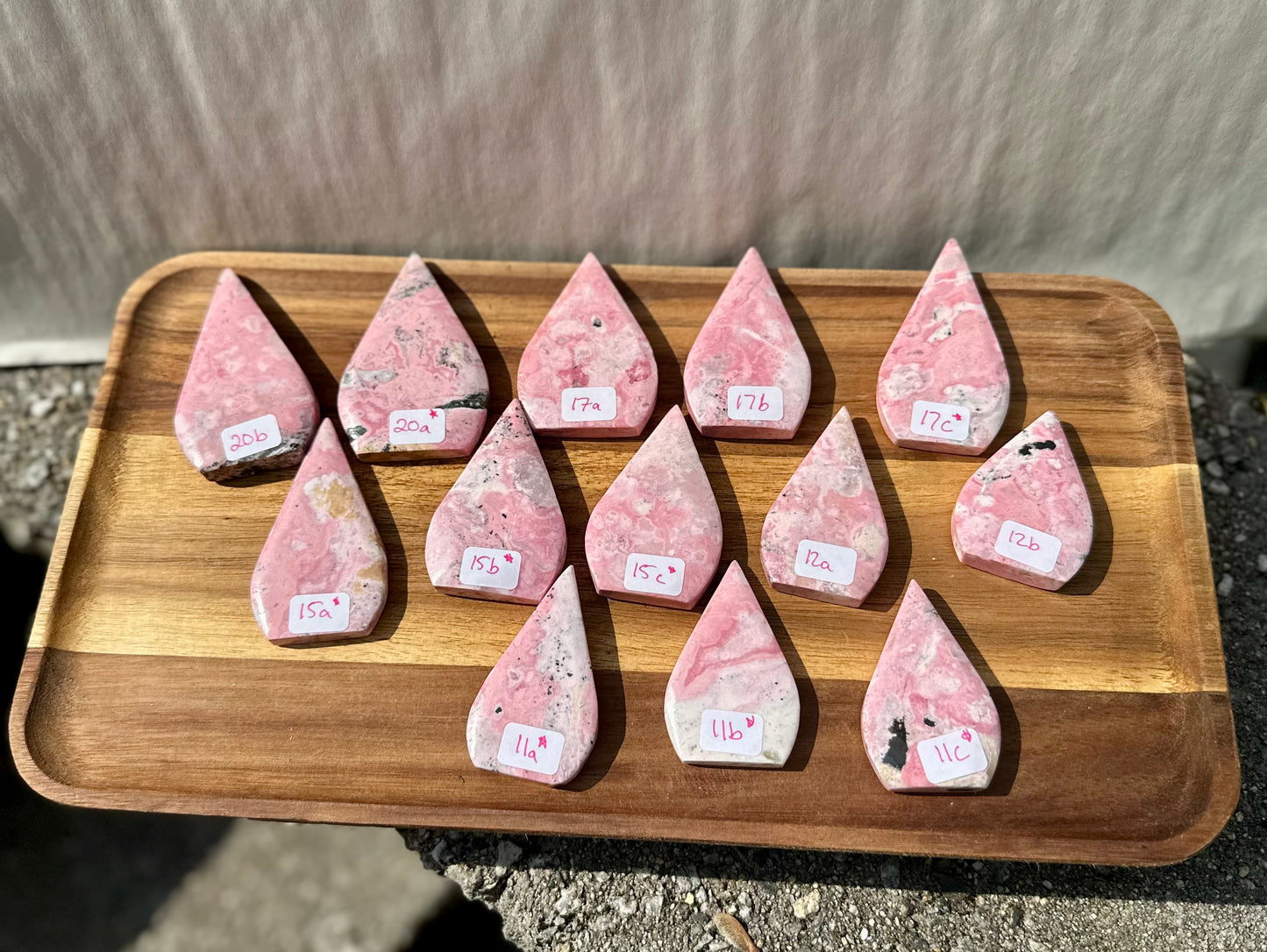 Peruvian Rhodonite Flame- Some Discounted *