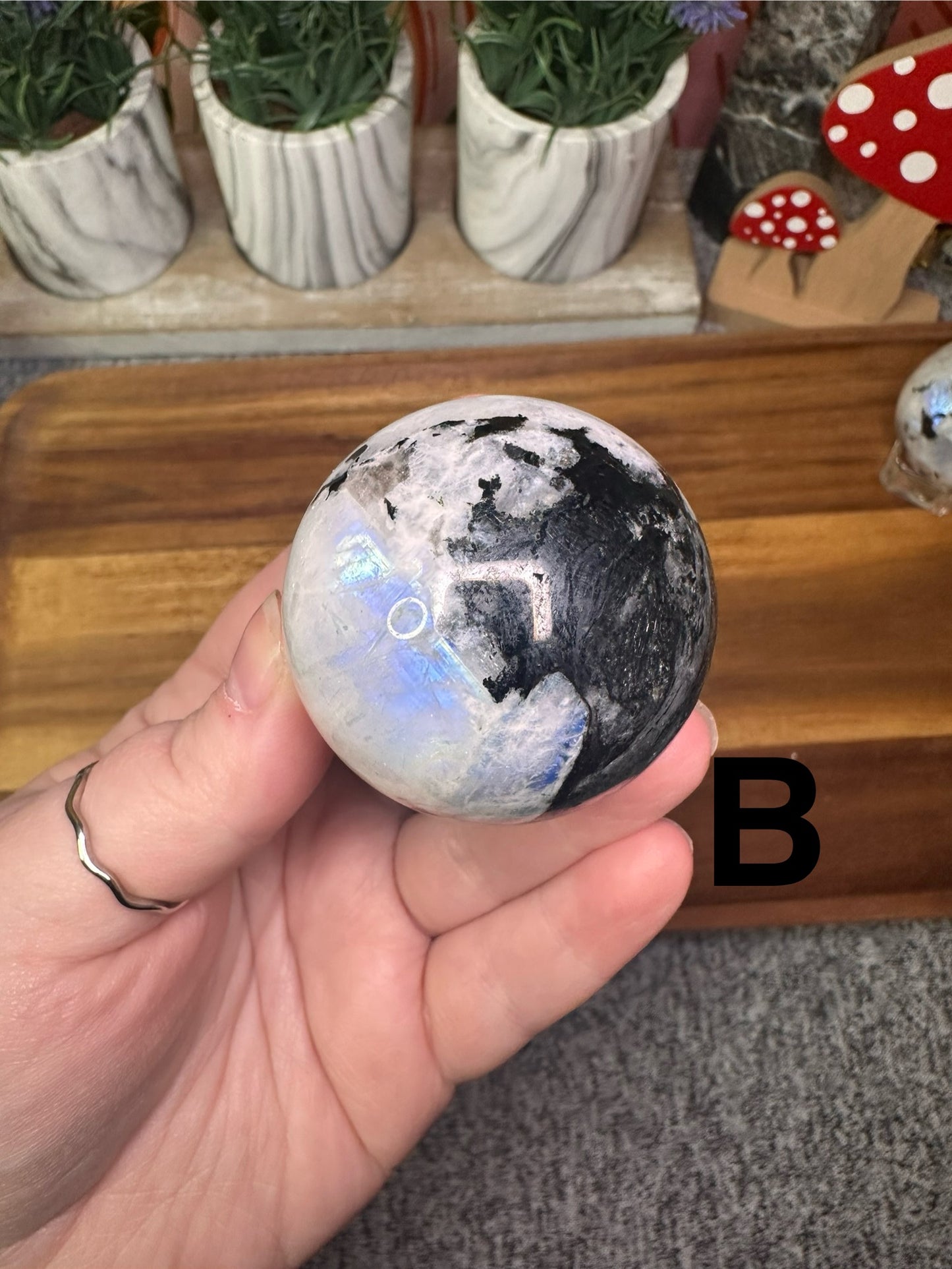 Rainbow Moonstone Sphere