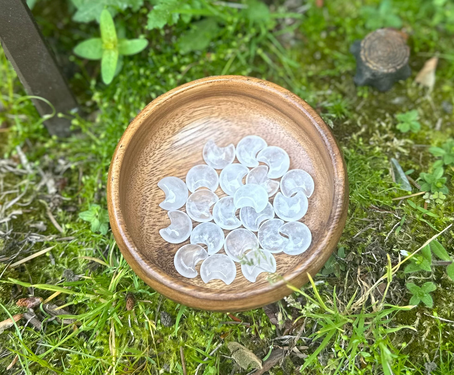 Mini Clear Quartz Moon