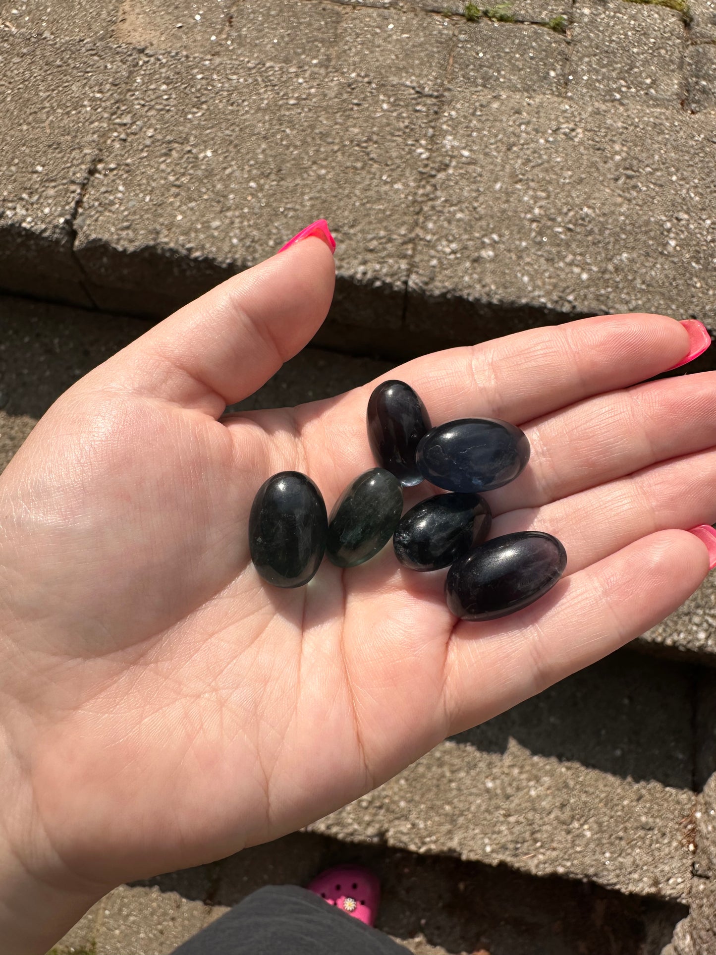 Blue & Green Fluorite Tumble