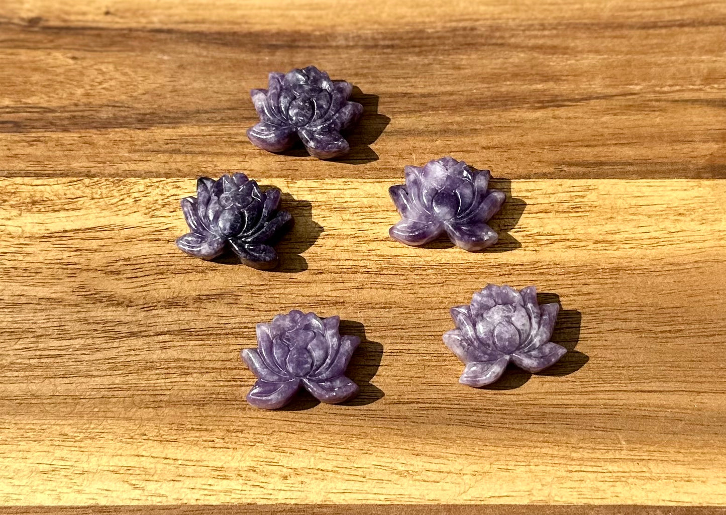 Lepidolite Lotus Flower