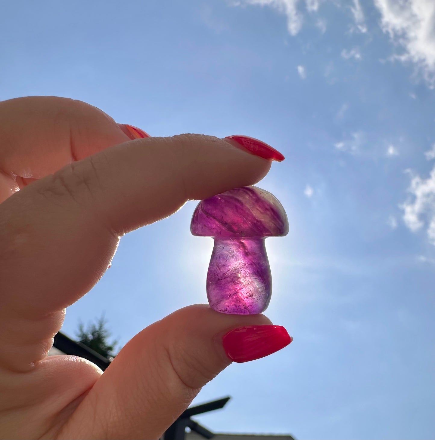 Fluorite Mushroom