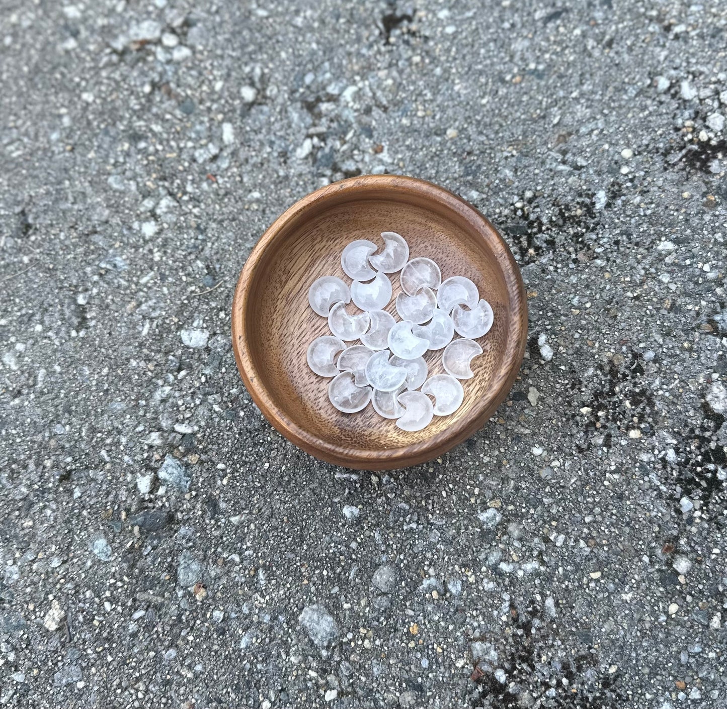 Mini Clear Quartz Moon
