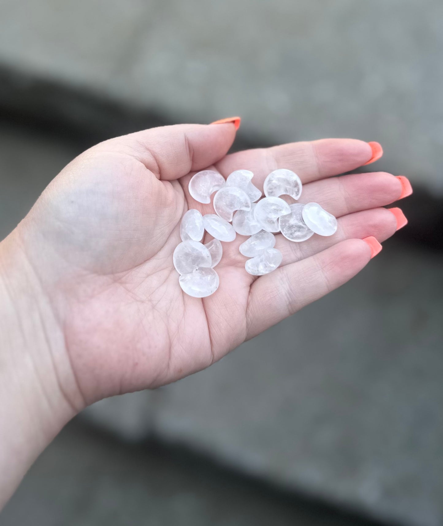 Mini Clear Quartz Moon