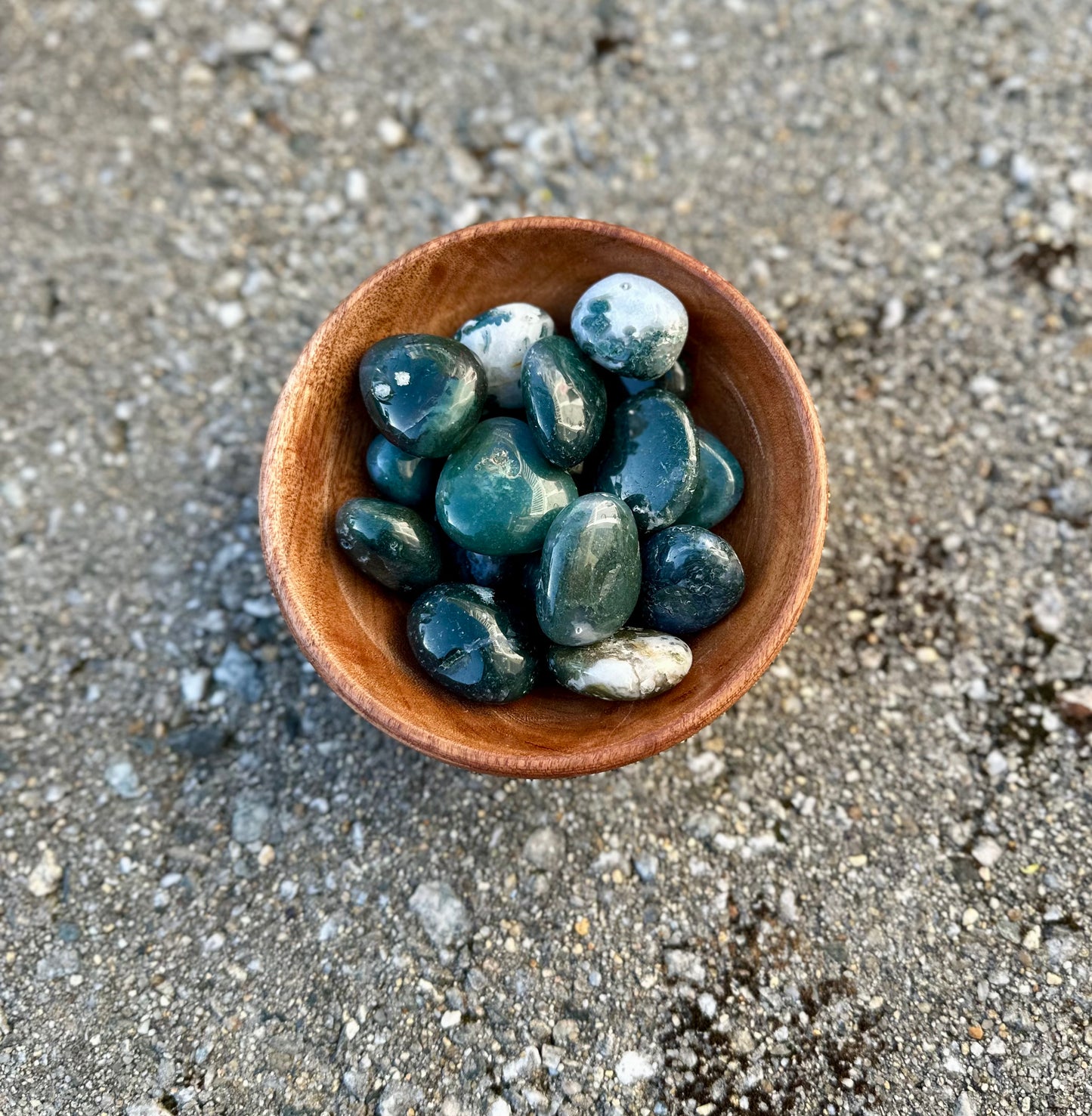 Moss Agate Tumble