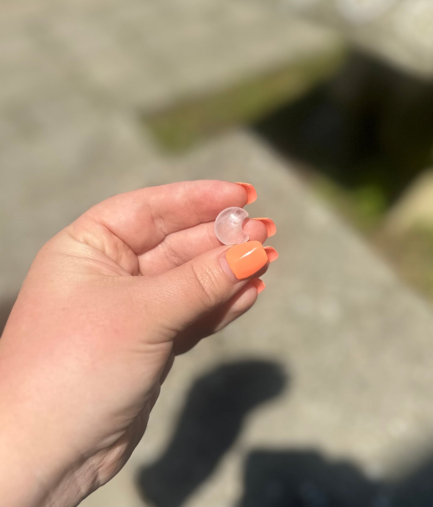 Mini Clear Quartz Moon