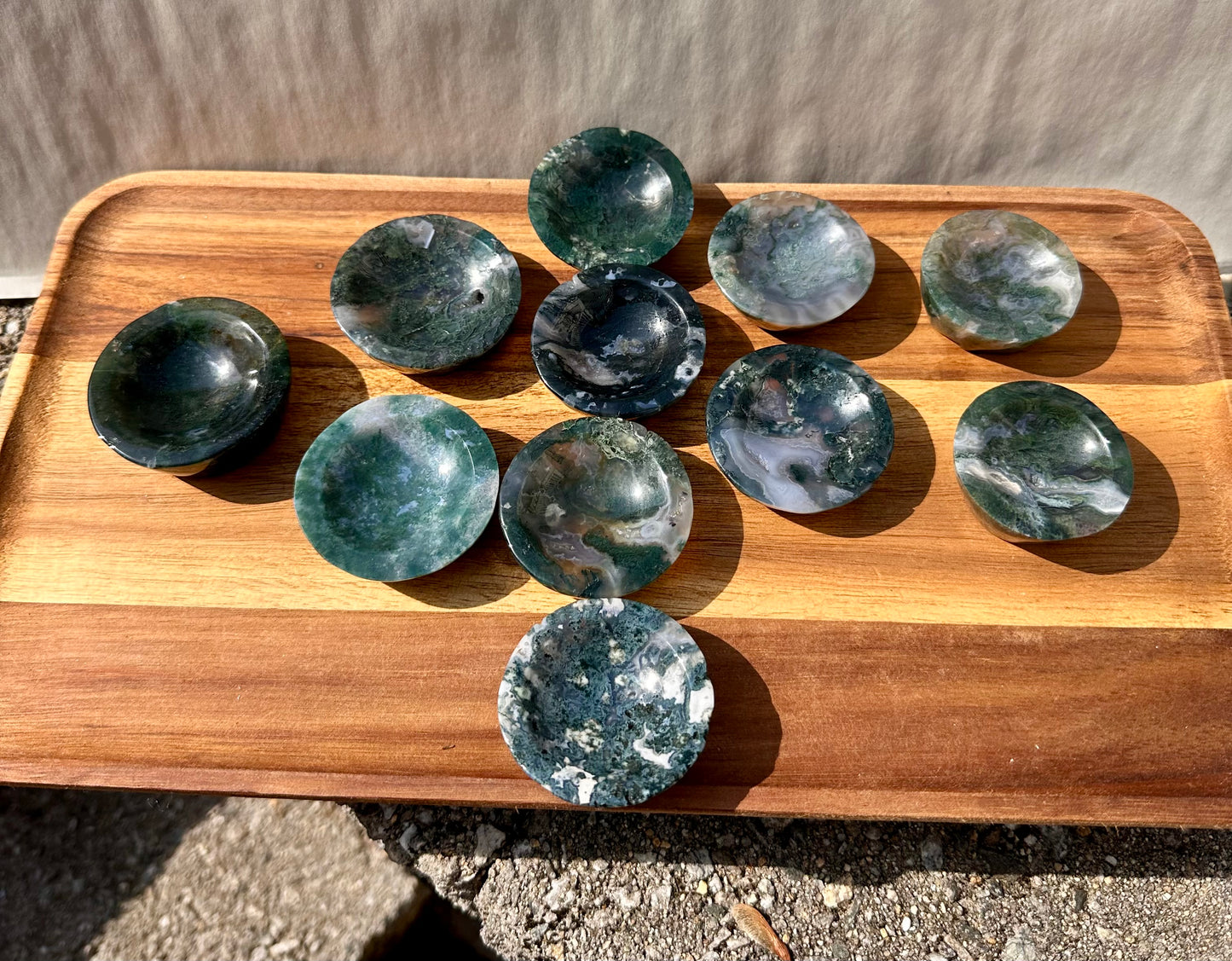 Moss Agate Bowl