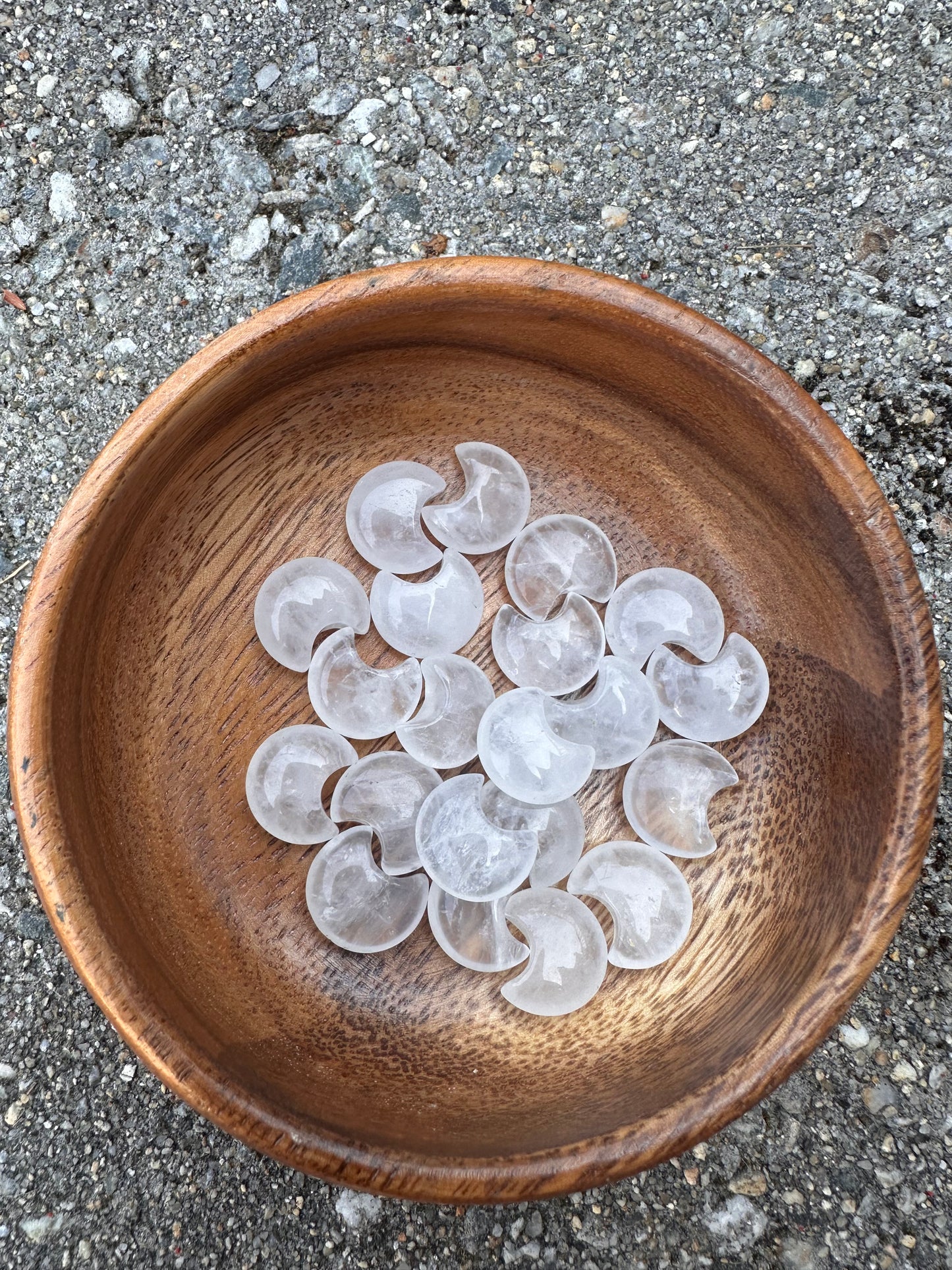 Mini Clear Quartz Moon