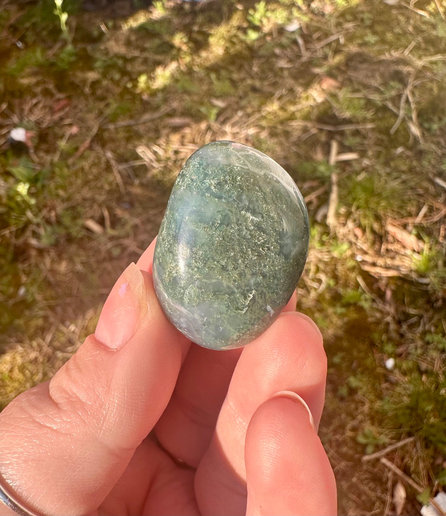 Moss Agate Tumble