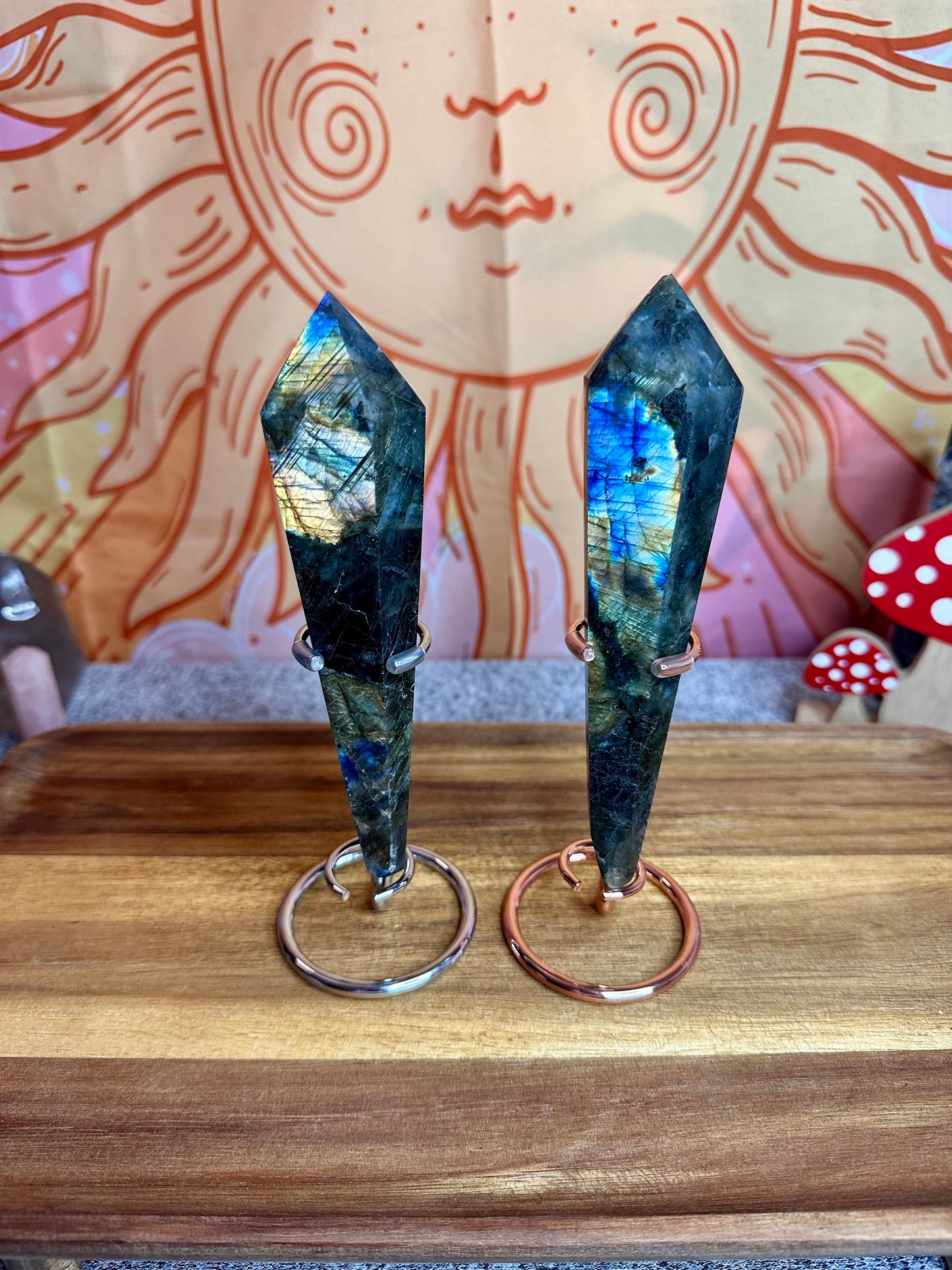 Labradorite Wand with Stand