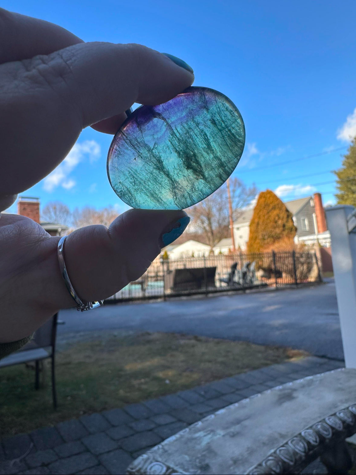 Fluorite Worry Stone