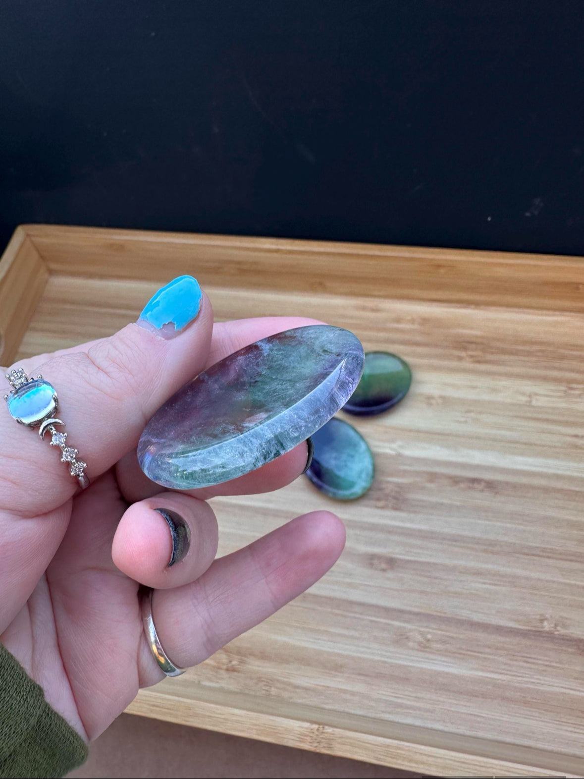 Fluorite Worry Stone