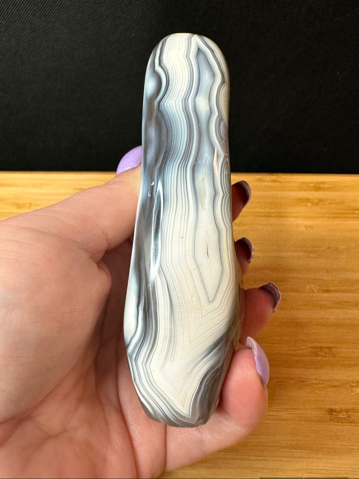 Orca Agate Freeform with Dendritic