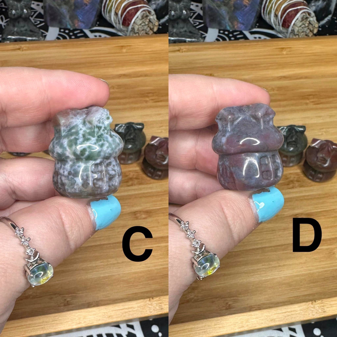 Pick your own Mini Ocean Jasper Fairy Mushroom House