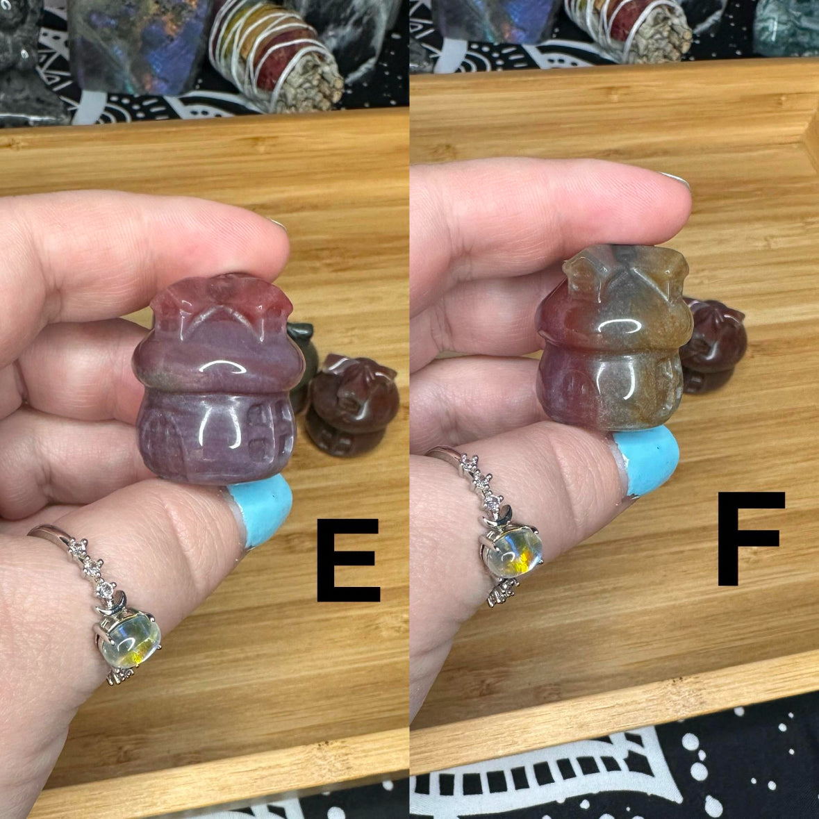 Pick your own Mini Ocean Jasper Fairy Mushroom House