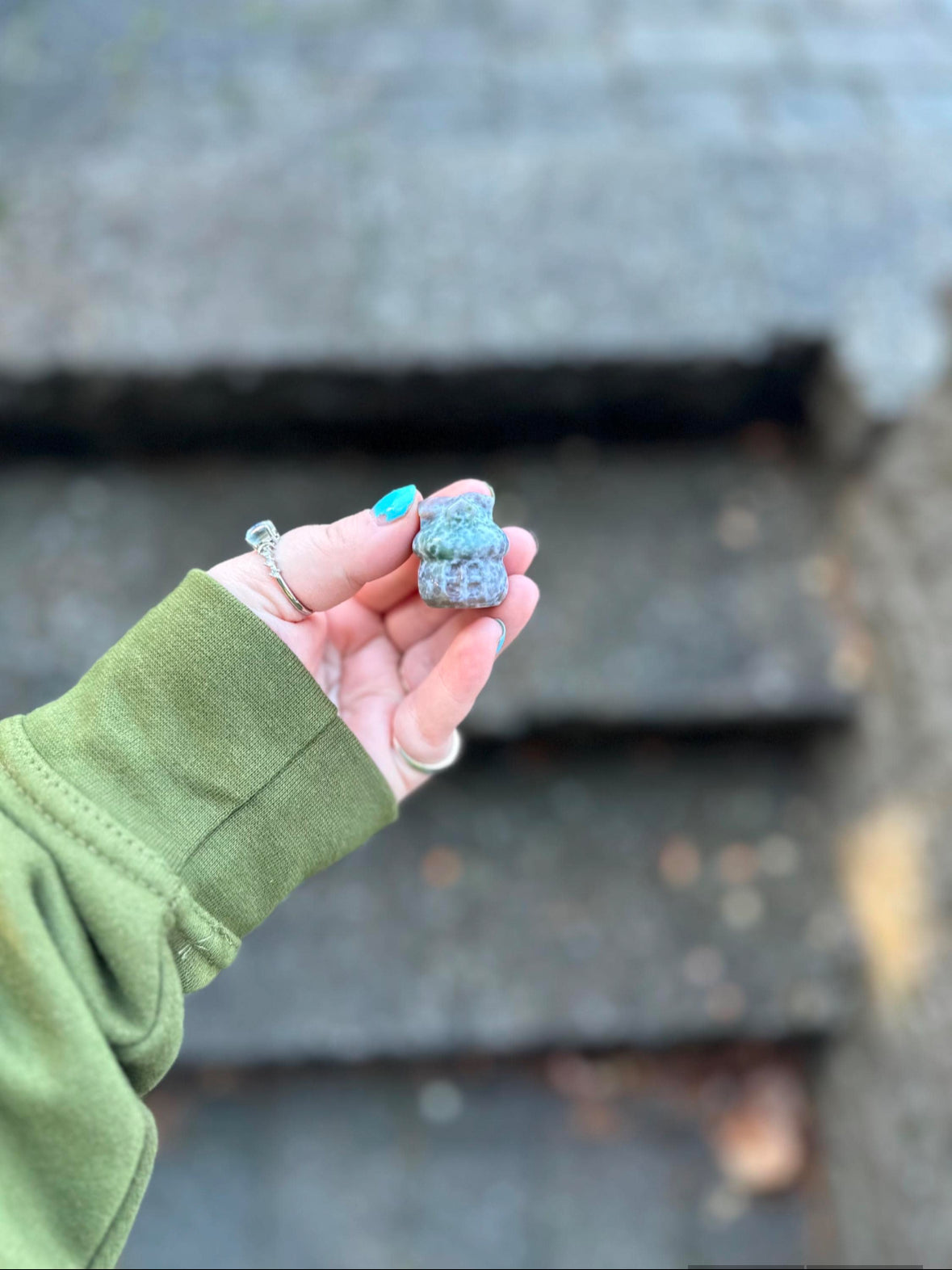 Pick your own Mini Ocean Jasper Fairy Mushroom House
