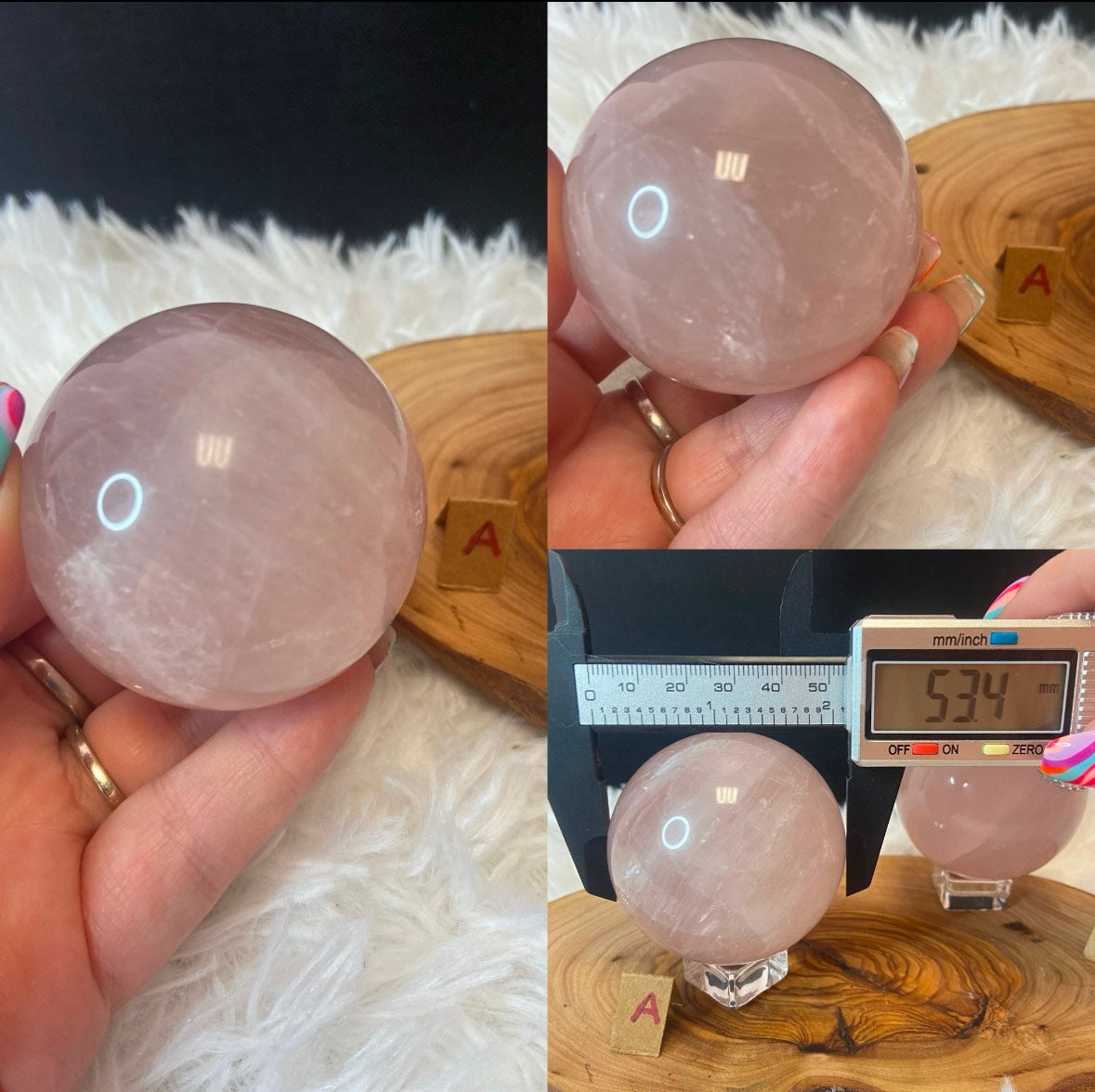 Star Rose Quartz Sphere