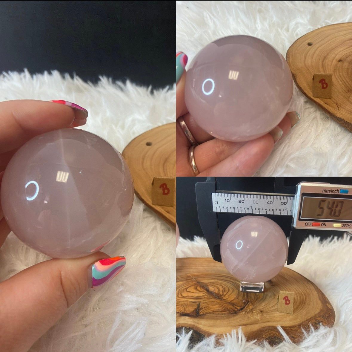 Star Rose Quartz Sphere