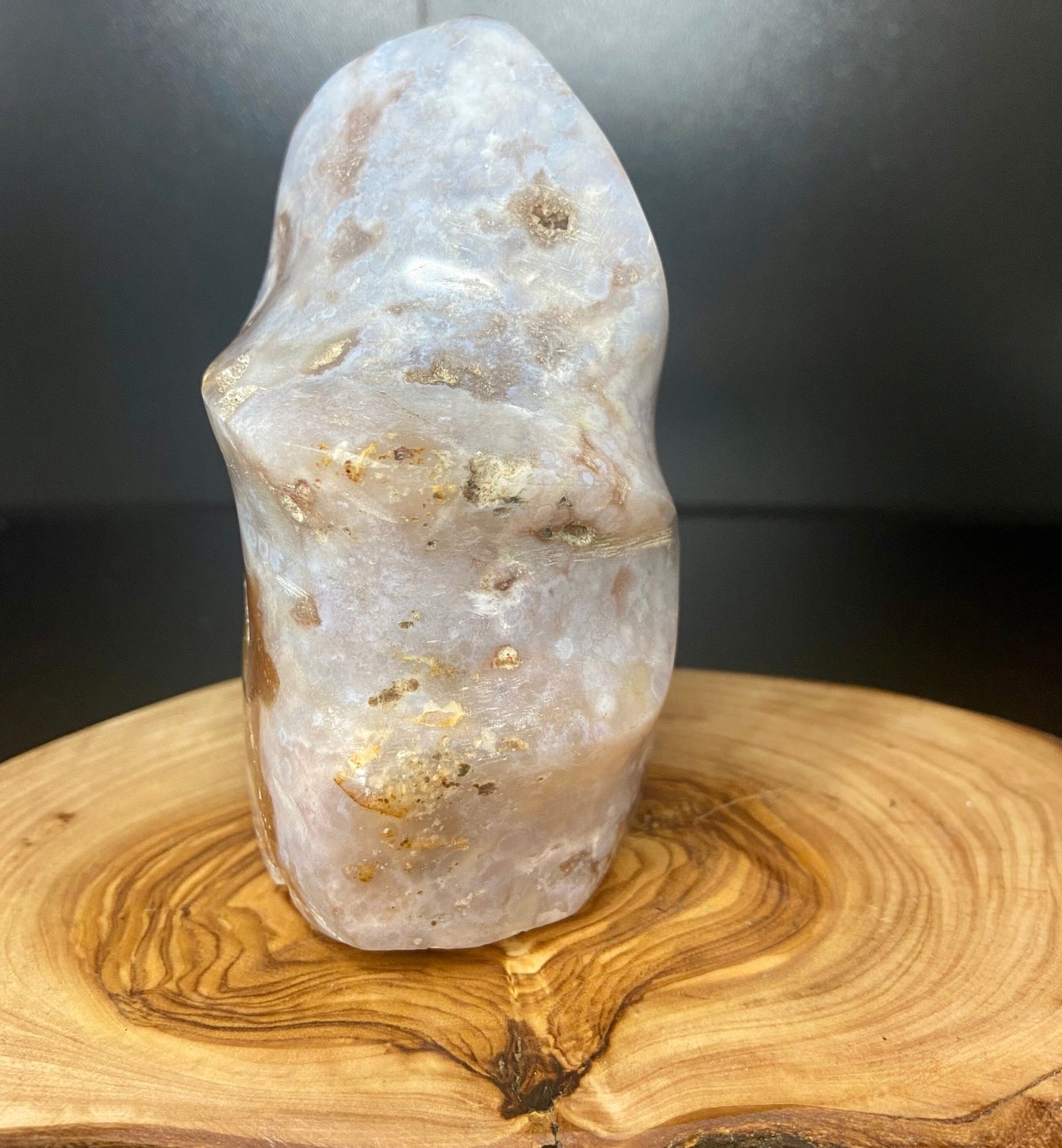 Ocean Jasper with Flower Agate Flame
