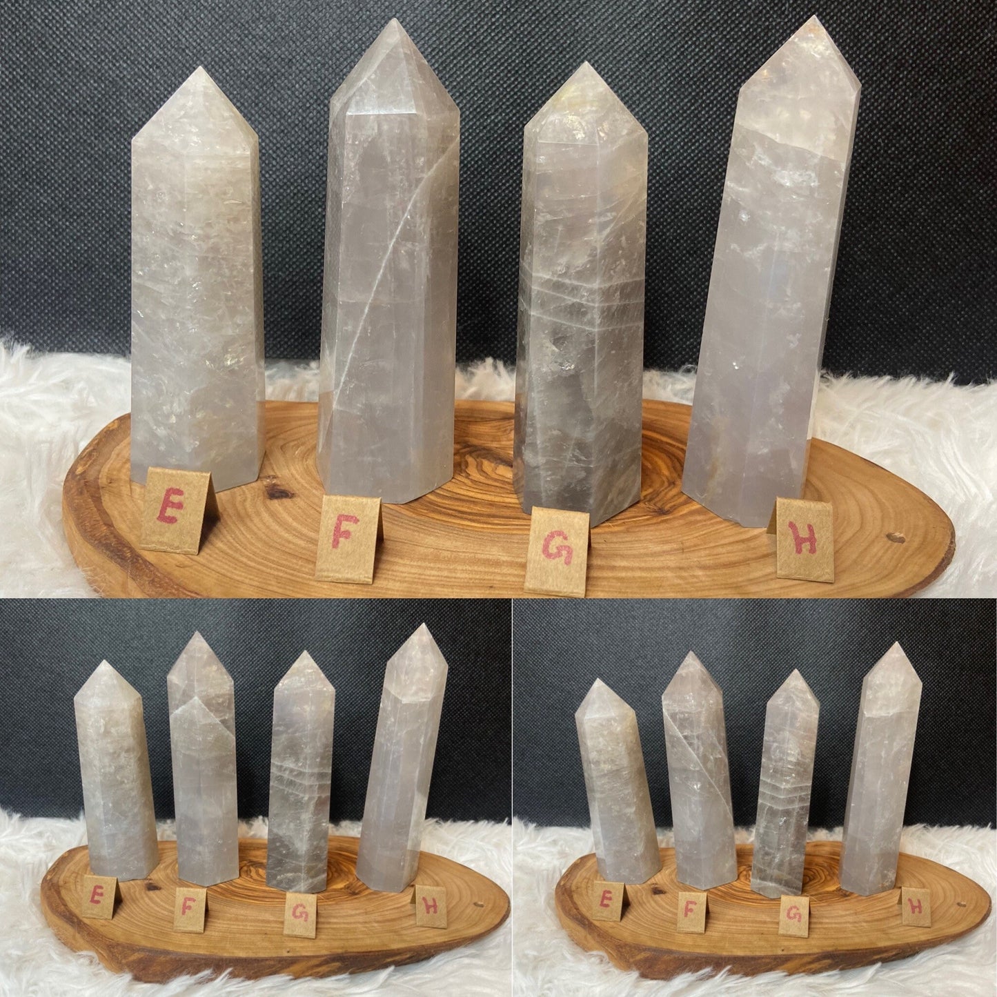 Blue Rose Quartz Tower