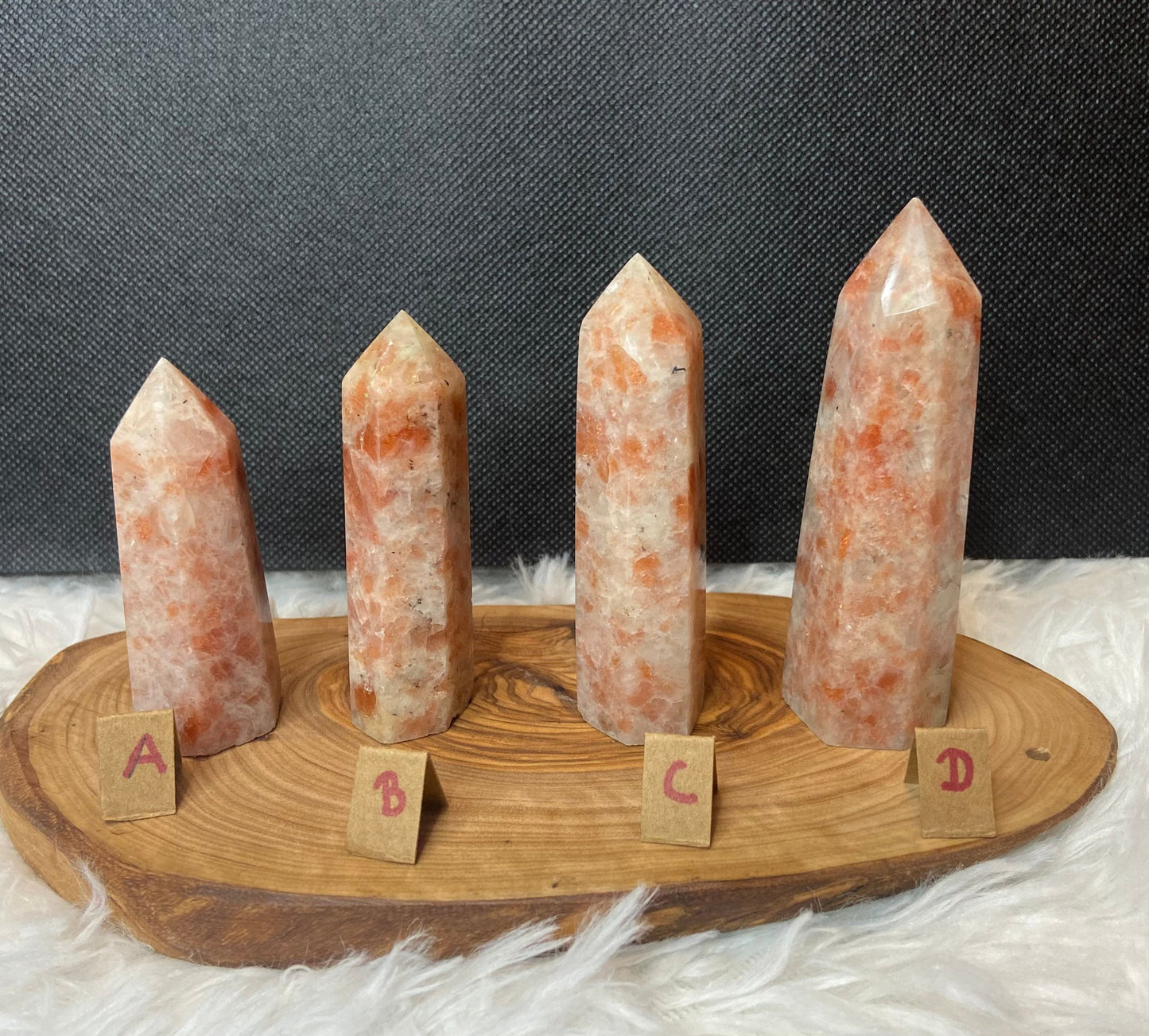 Natural Golden Sunstone Tower- Golden Flash