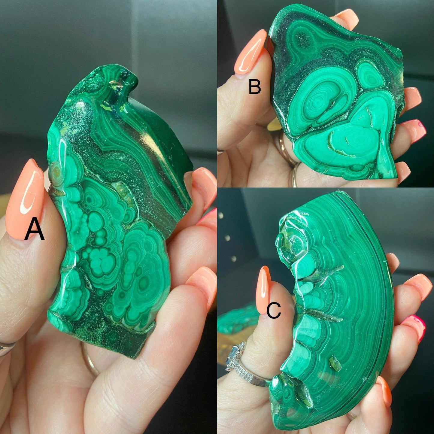 Natural Polished Malachite Slab