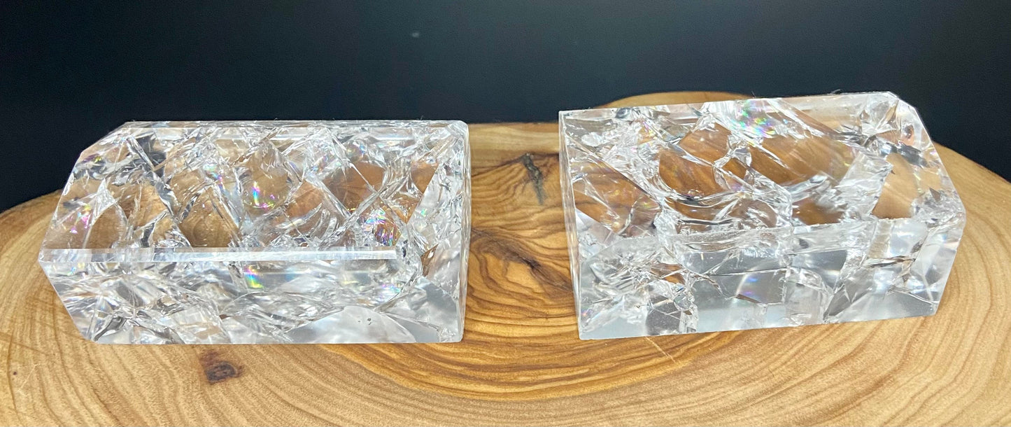 Clear Crackle Quartz Free Form | Fire & Ice Quartz