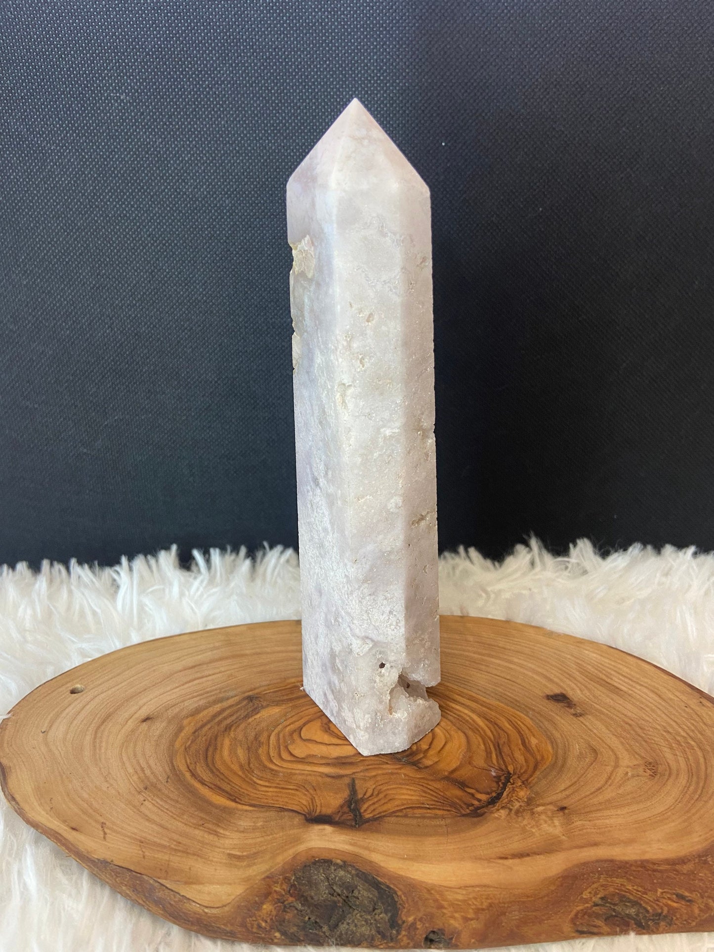 Lavender Flower Agate Tower