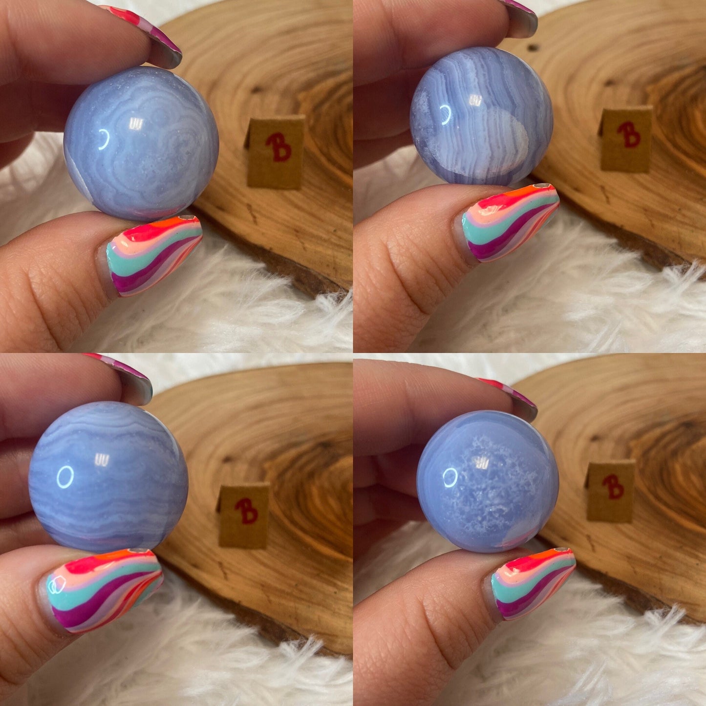 Small Blue Lace Agate Sphere