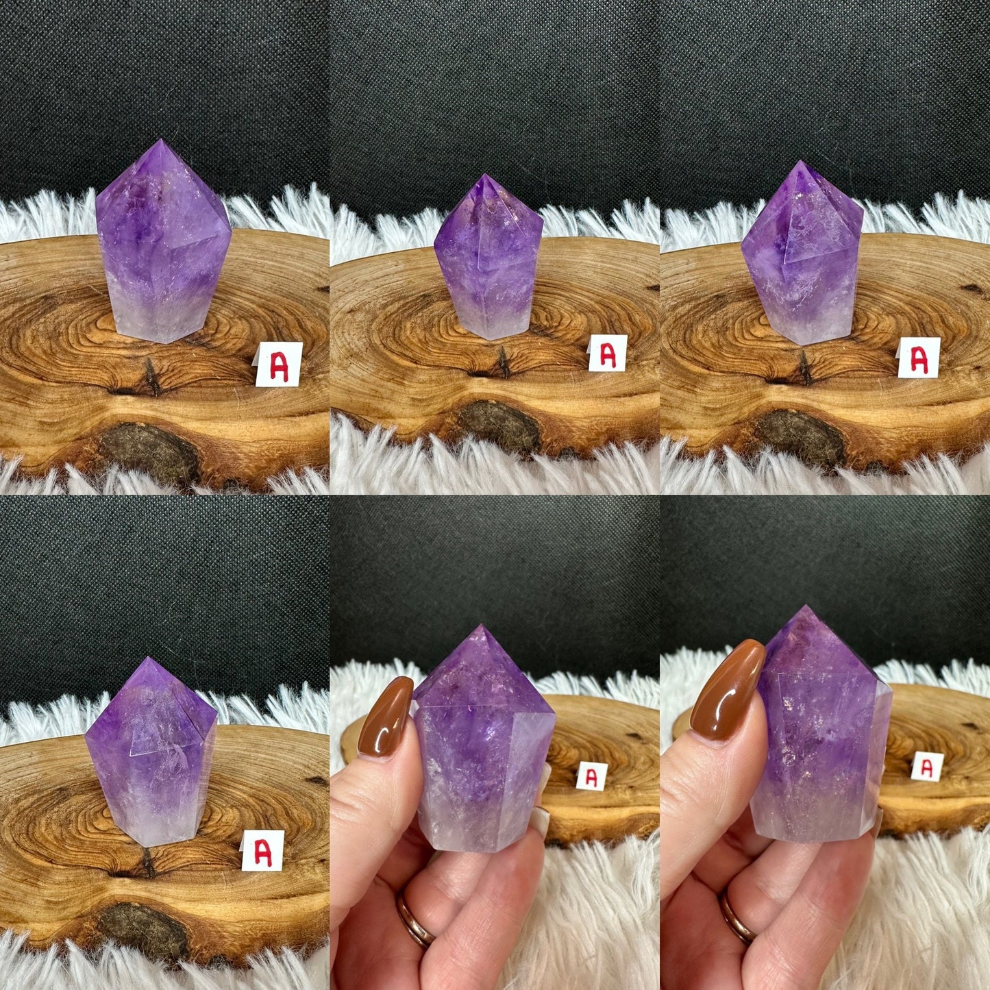 Amethyst Cupcake Tower - High Quality