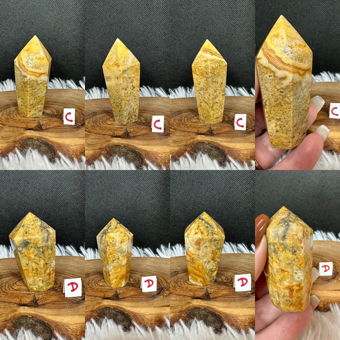 Crazy Agate Cupcake Tower