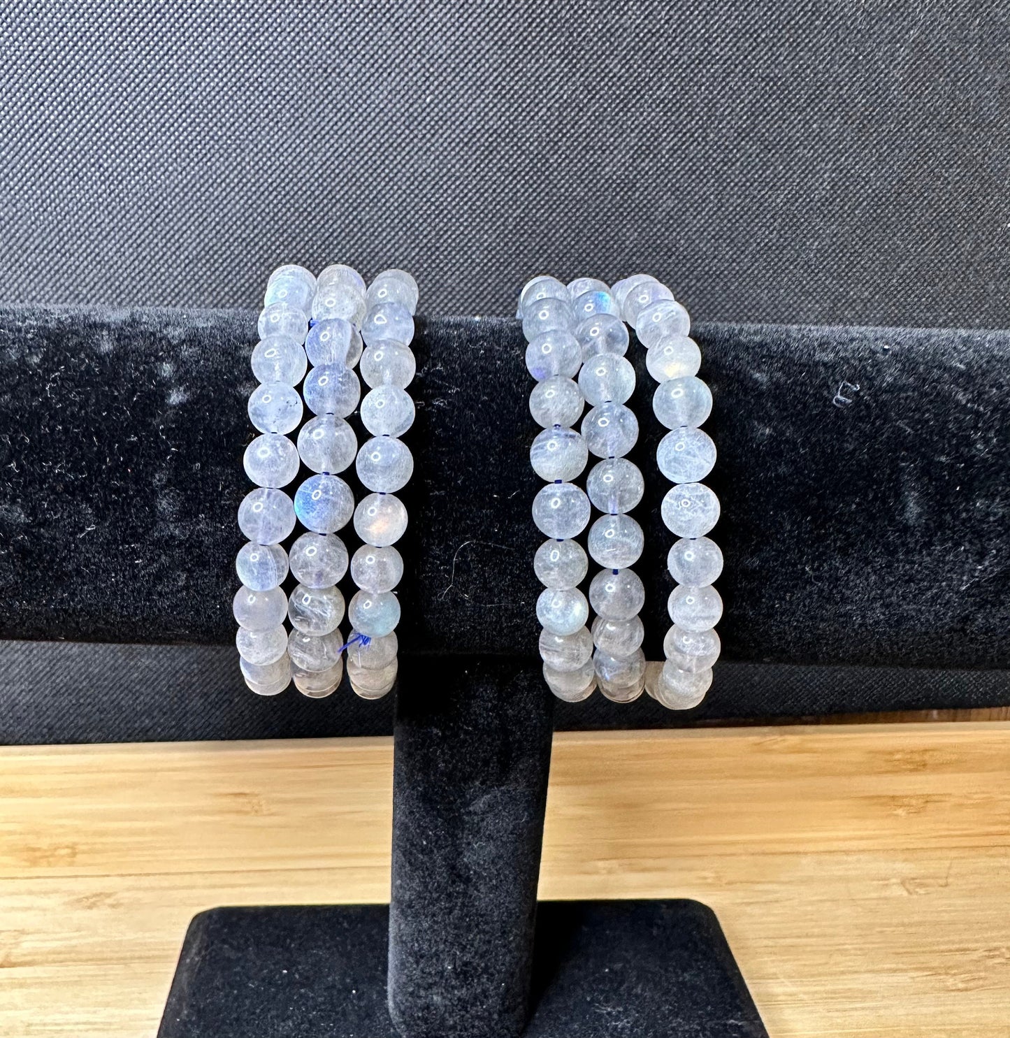 Strong Flash Labradorite Bead Bracelet | 6mm