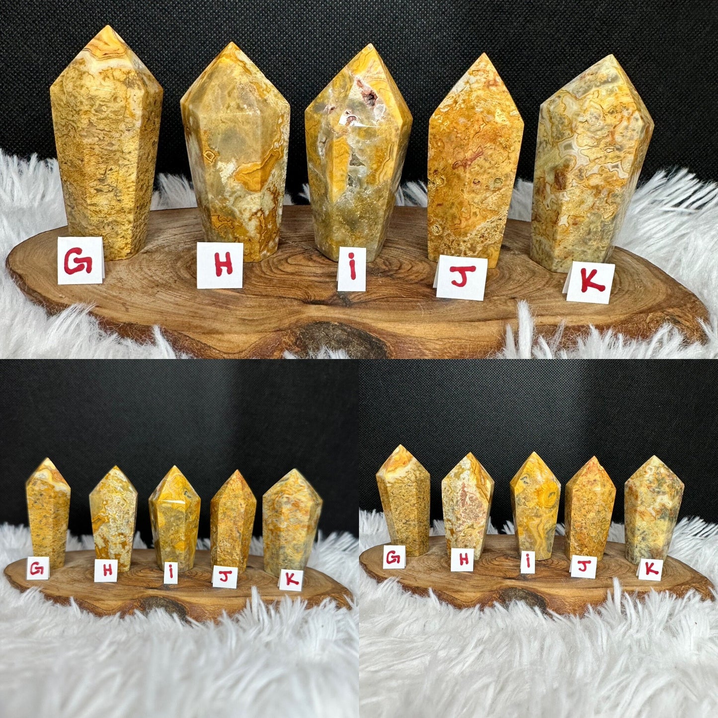 Crazy Agate Cupcake Tower