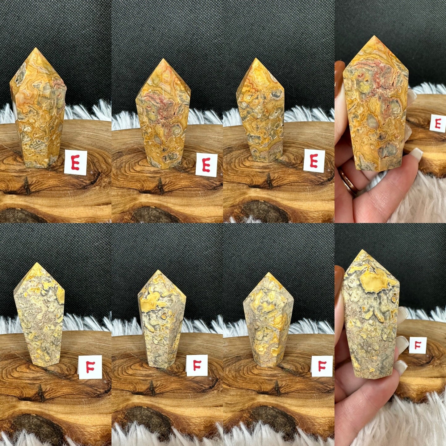 Crazy Agate Cupcake Tower