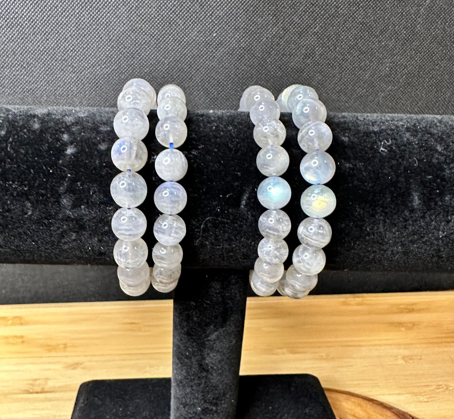 Strong Flash Labradorite Bead Bracelet | 8-9mm