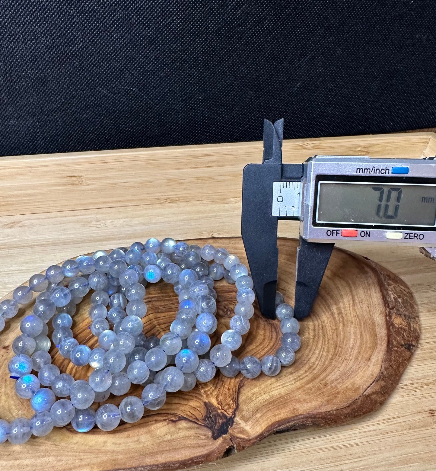 Strong Flash Labradorite Bead Bracelet | 6mm