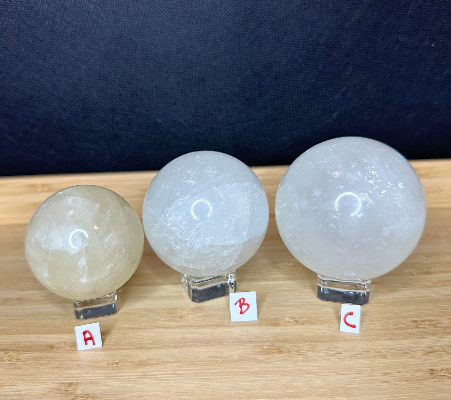 Honey Calcite Sphere - White Calcite Sphere