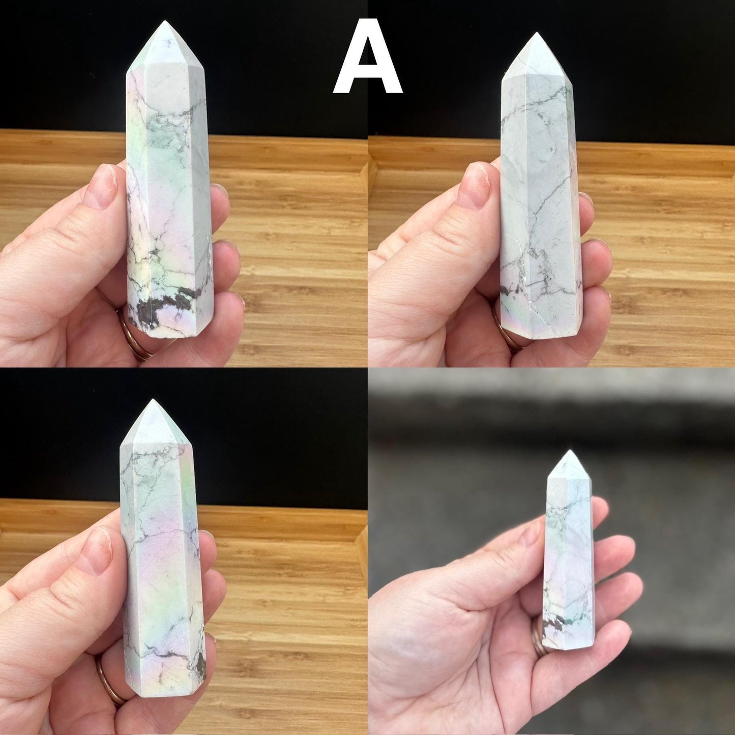 Aura Howlite Tower | Read description *some discounted