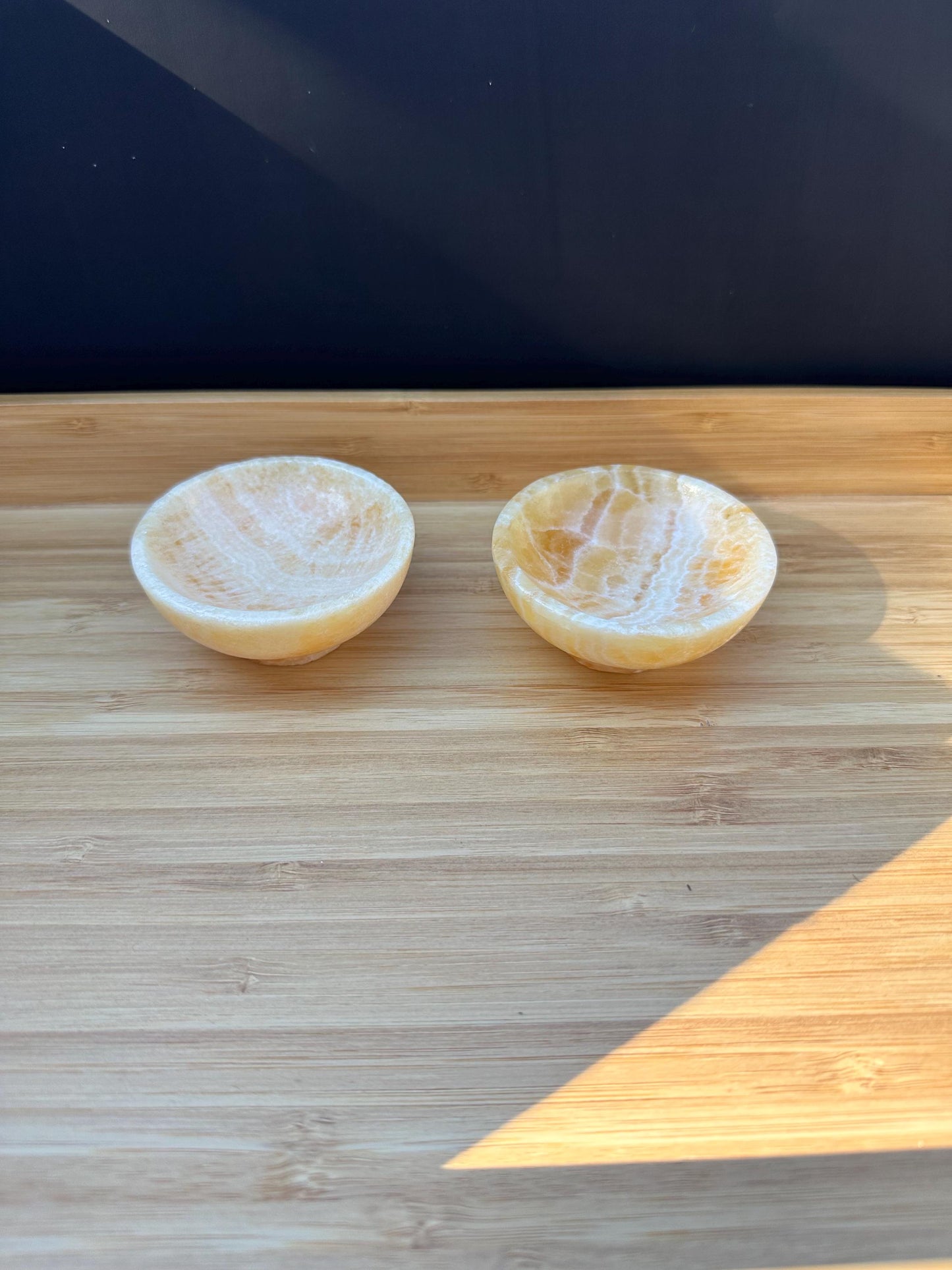Orange Calcite Bowl
