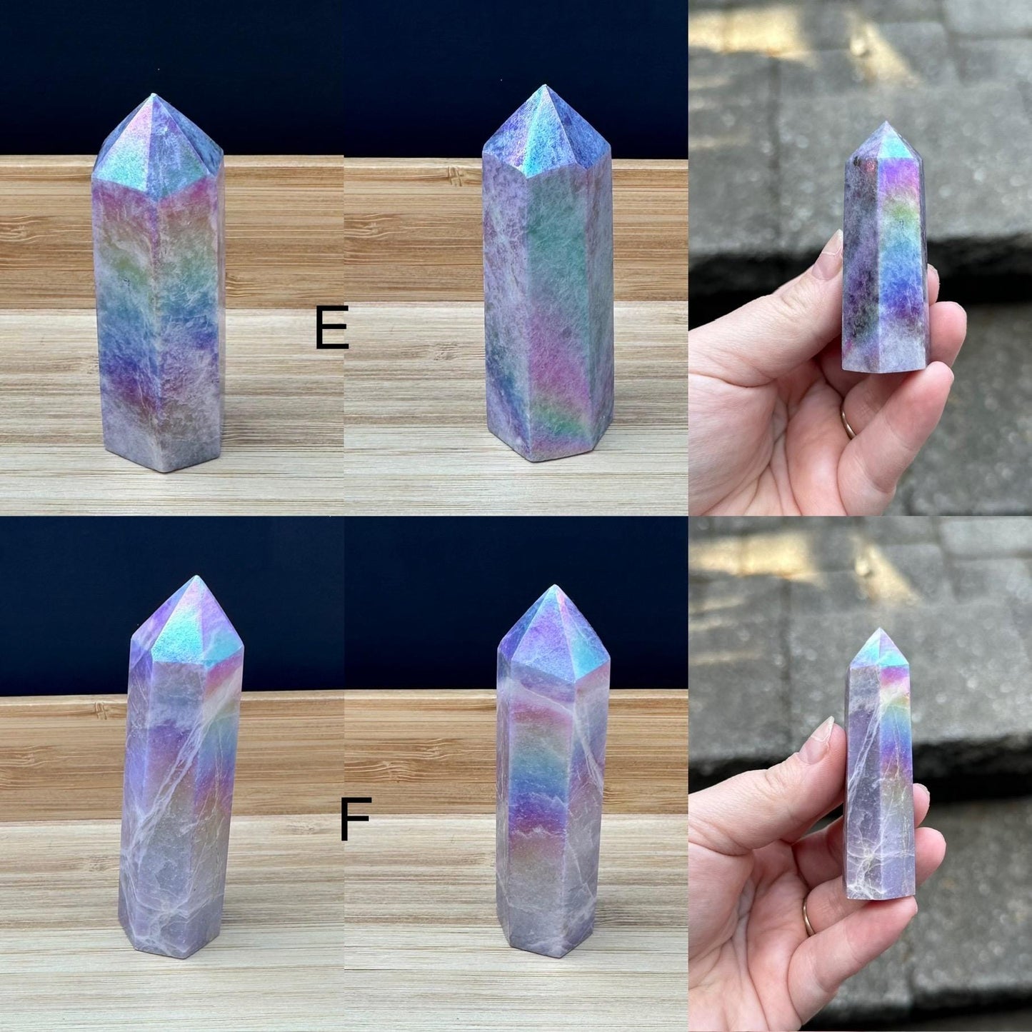 Aura Lepidolite Tower