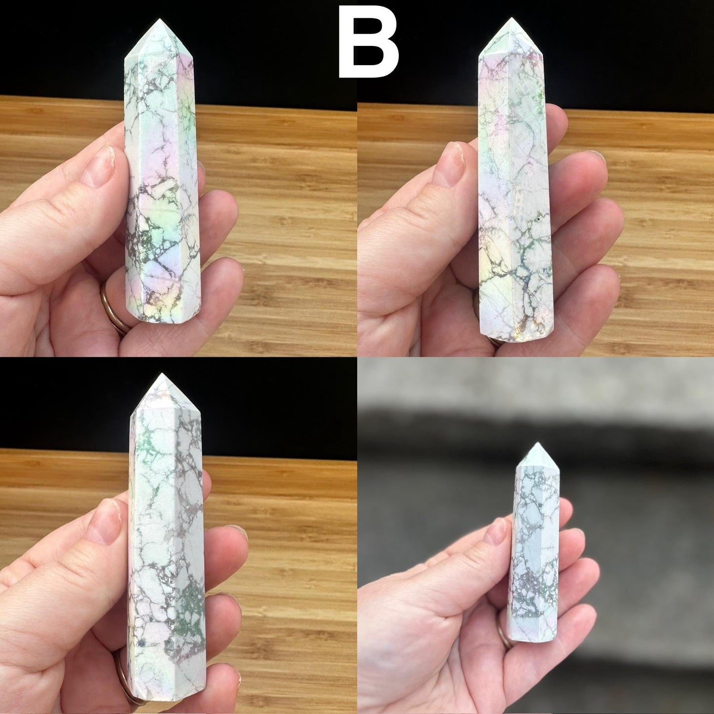 Aura Howlite Tower | Read description *some discounted