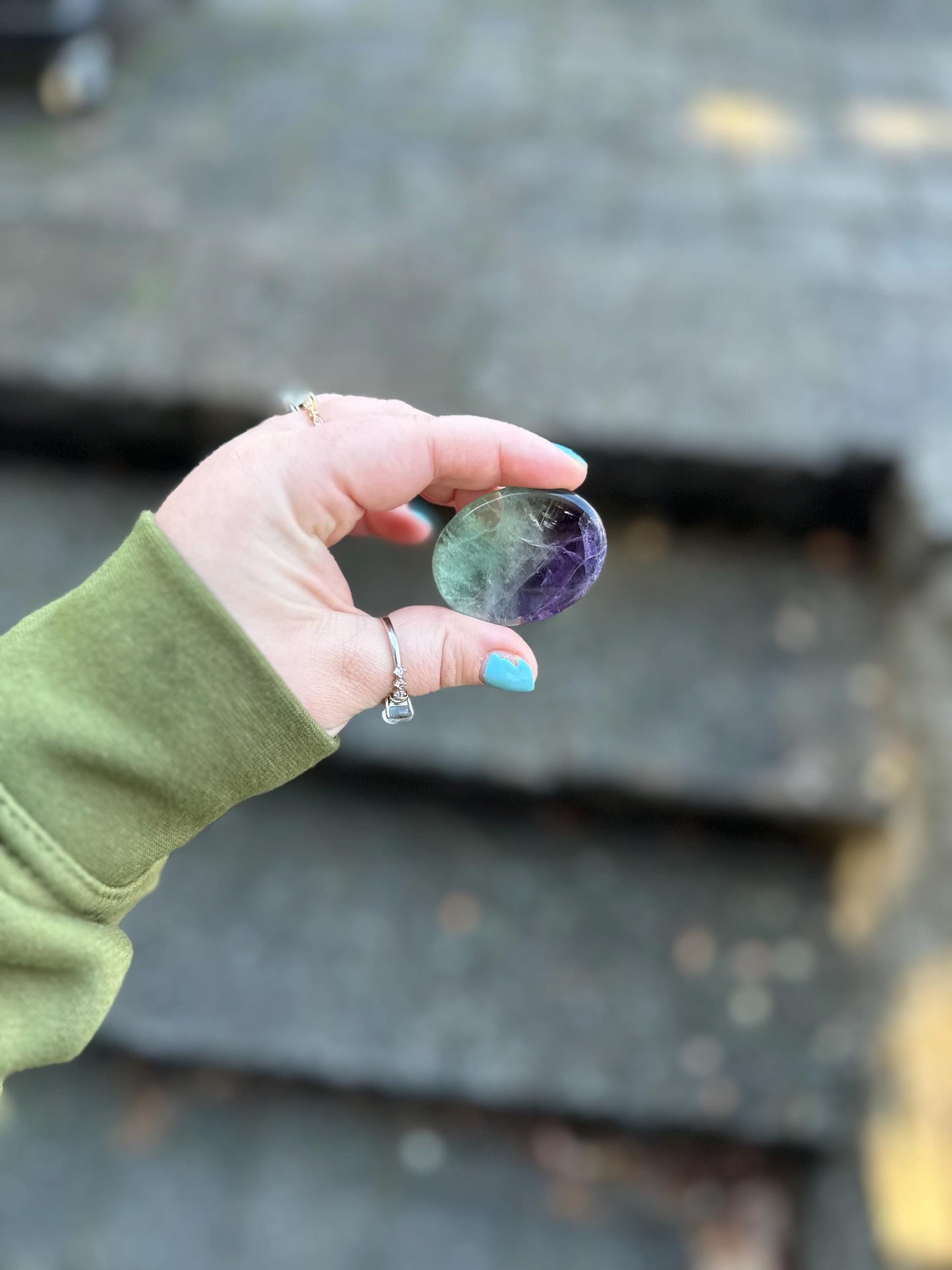 Fluorite Worry Stone