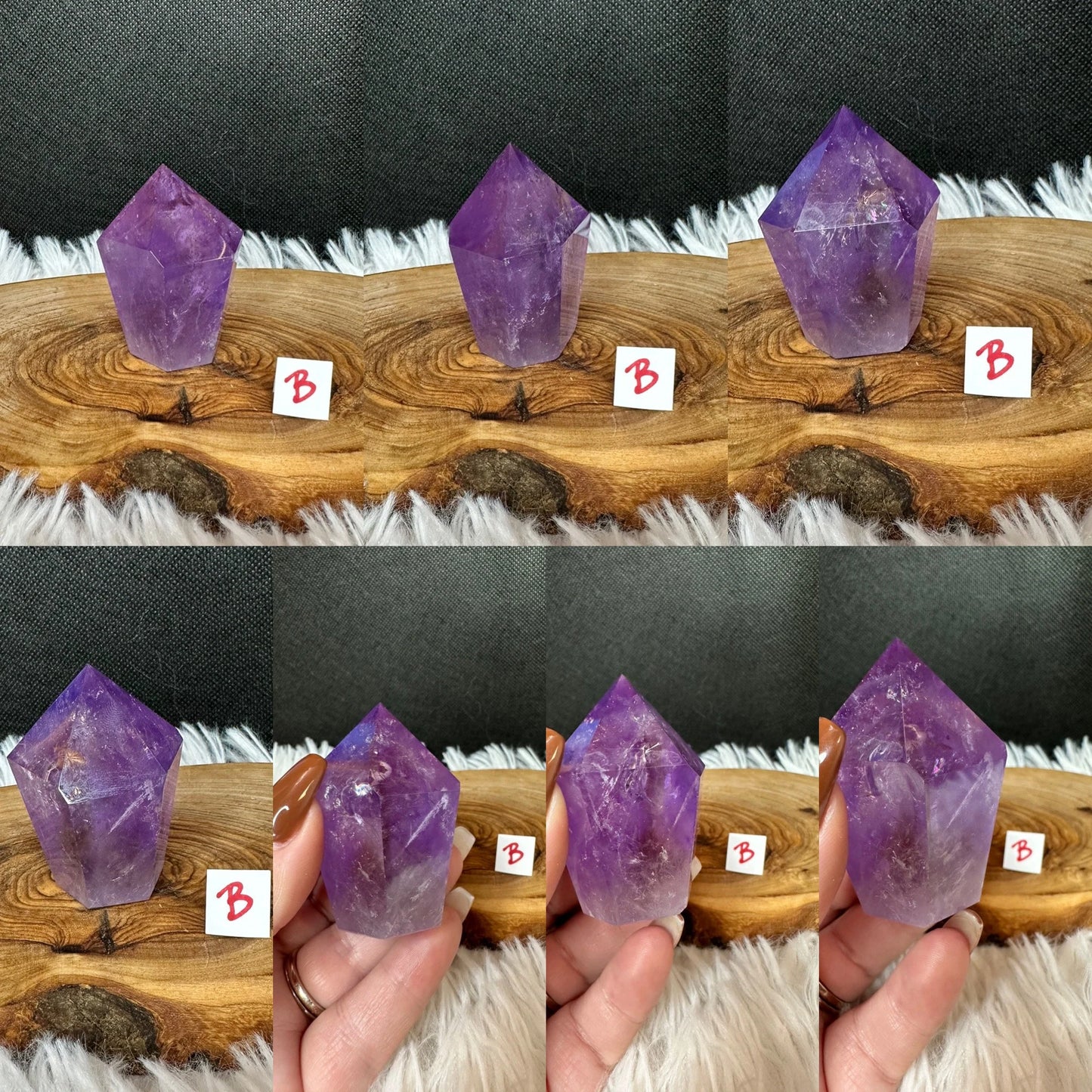 Amethyst Cupcake Tower - High Quality