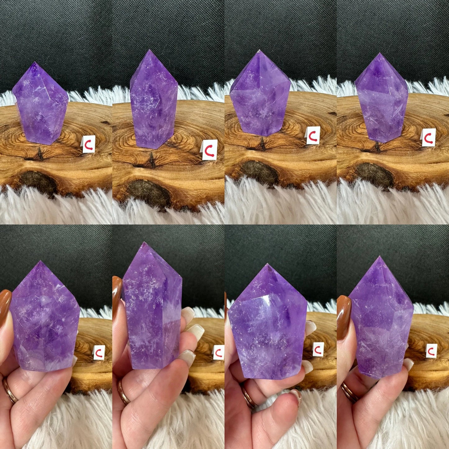Amethyst Cupcake Tower - High Quality