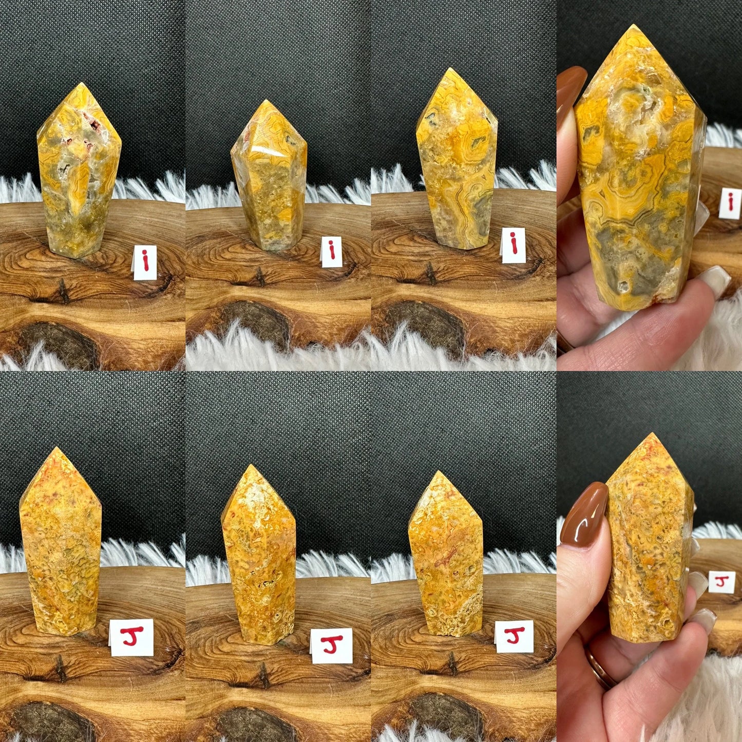 Crazy Agate Cupcake Tower