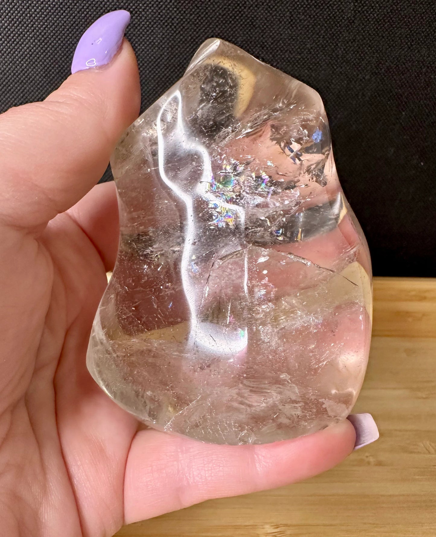 Clear Quartz Flame