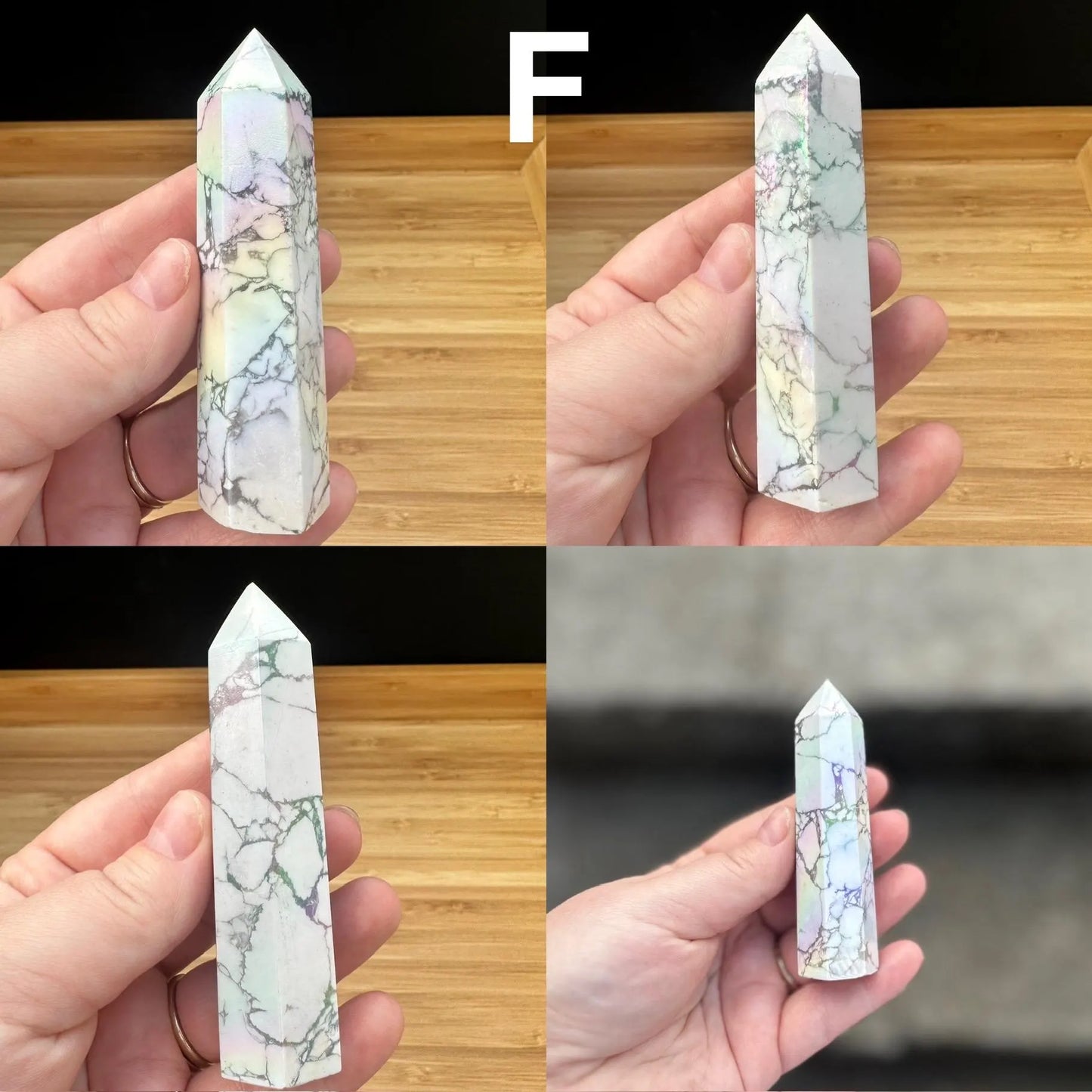 Aura Howlite Tower | Read description *some discounted