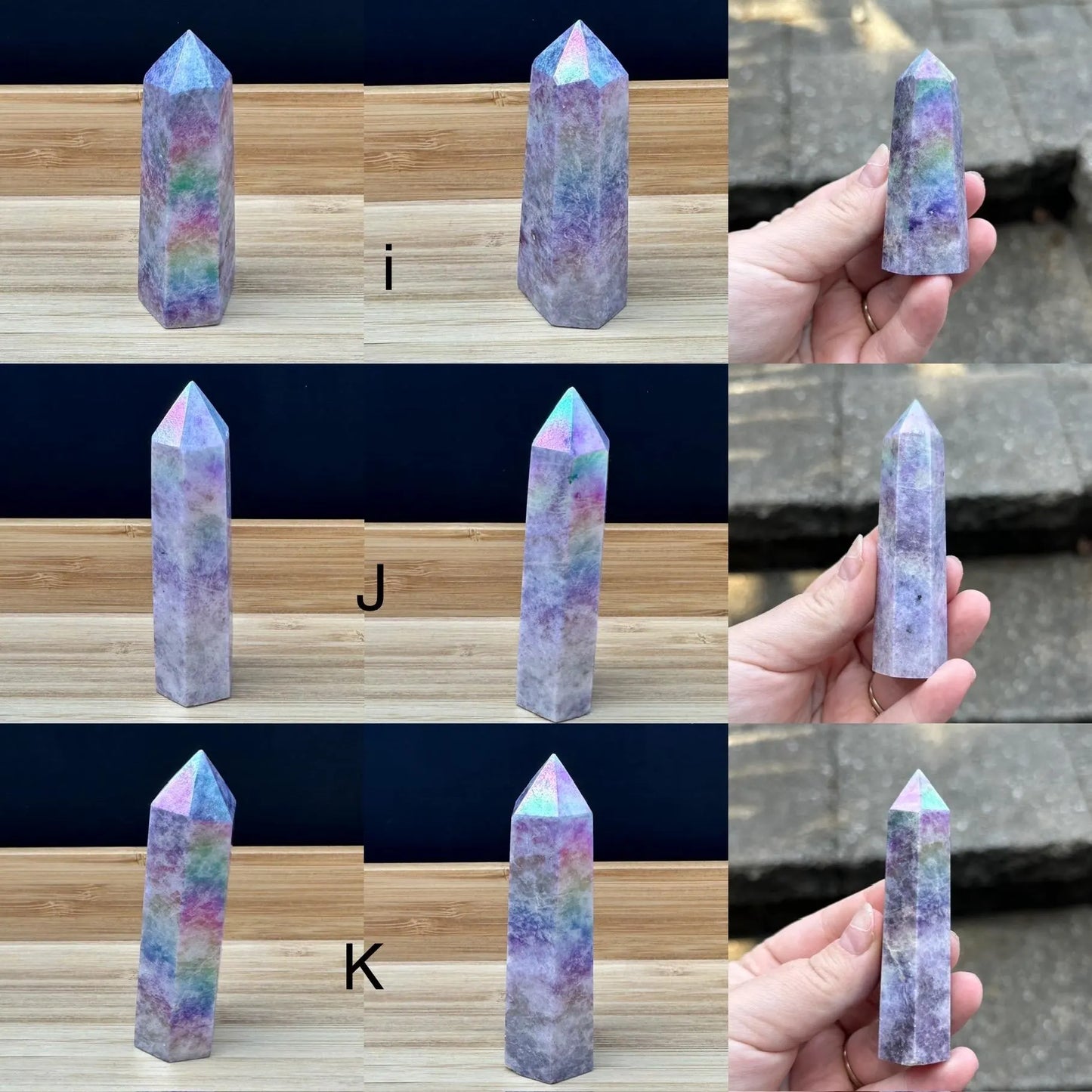 Aura Lepidolite Tower